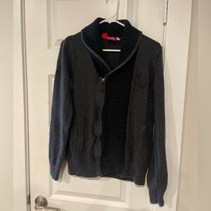 Scuderia Ferrari X Puma cotton knit faded black jacket